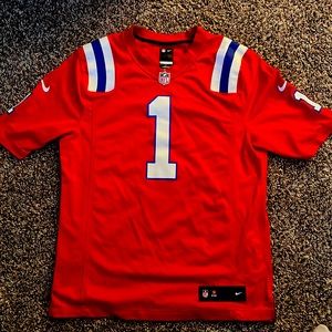 Can Newton Patriots Jersey Red